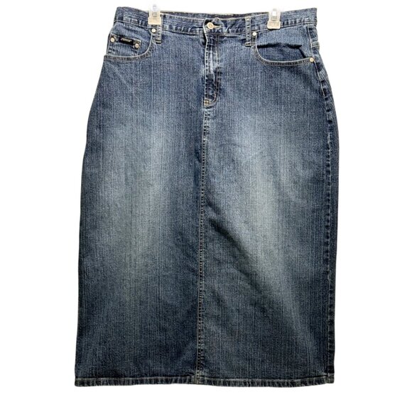 Squeeze Dresses & Skirts - Squeeze Blue Denim Skirt Size 14